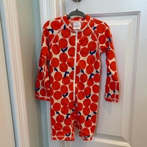 Hanna Andersson Orange and Blue swimsuit